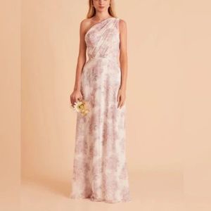 Birdy Grey Kira Chiffon Bridesmaid Dress Blush Bouquet Floral XL White